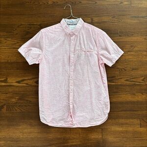 Denim & Flower Medium Pink Button Up Casual Dress Shirt